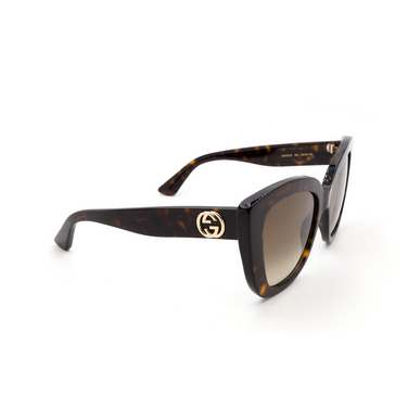 Gafas de sol Gucci GG0327S 002 havana - Vista tres cuartos