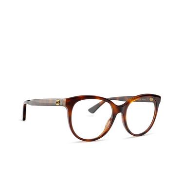 Gucci GG0329O Korrektionsbrillen 002 havana - Dreiviertelansicht
