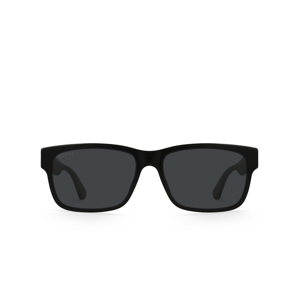 Gucci® Rectangle Sunglasses: GG0340S color Black 006 - product thumbnail 1/3.