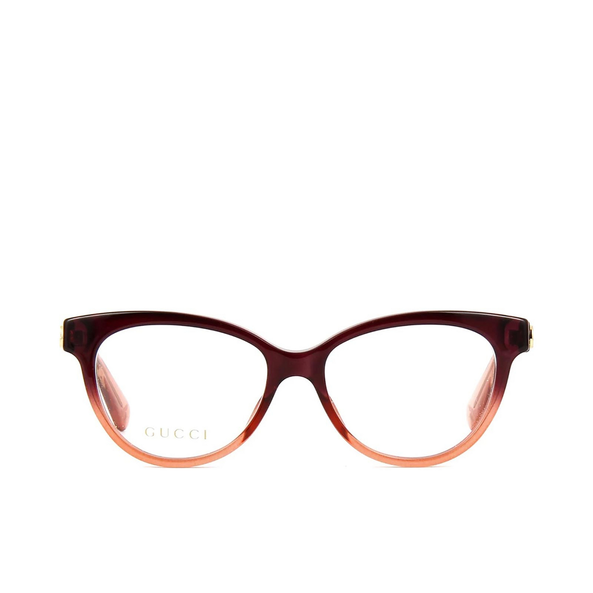 Gucci GG0373O Eyeglasses 003 Transparent Brown - front view