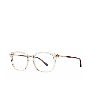 Gucci GG0390O Korrektionsbrillen 003 transparent grey - Dreiviertelansicht