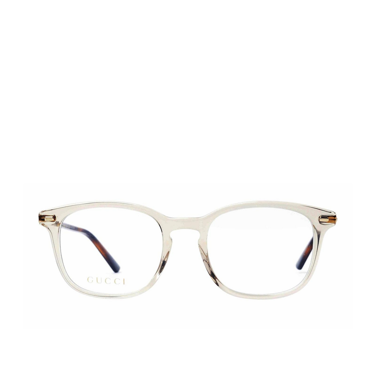 Gucci GG0390O Eyeglasses 003 Transparent Grey - 1/3