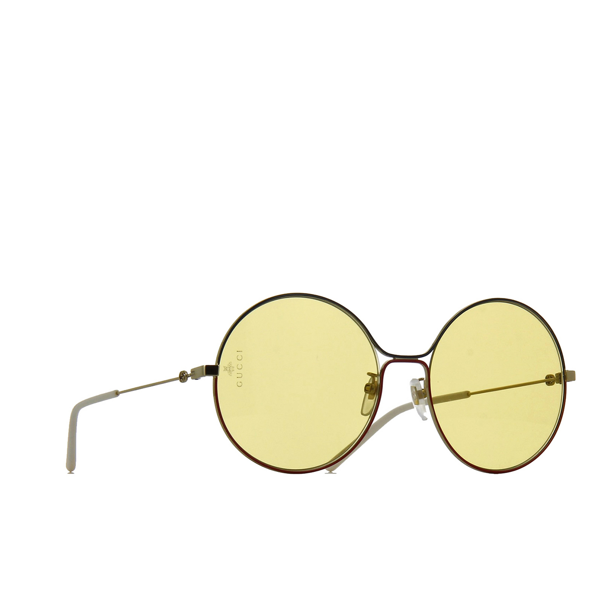 Gucci® Round Sunglasses: GG0395S color 005 Gold - product thumbnail 2/3