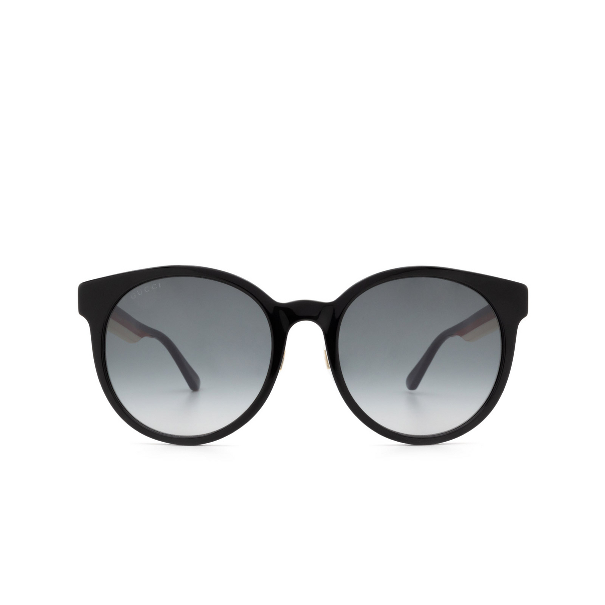 Gucci® Round Sunglasses: GG0416SK color Black 001 - 1/3.