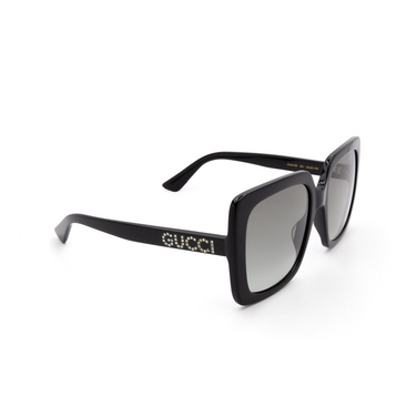 Gucci GG0418S Sunglasses 001 black - three-quarters view