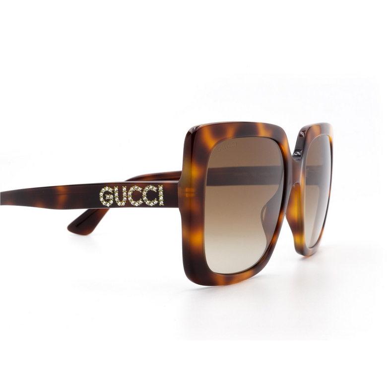 Gucci GG0418S Sunglasses 003 havana - 3/4