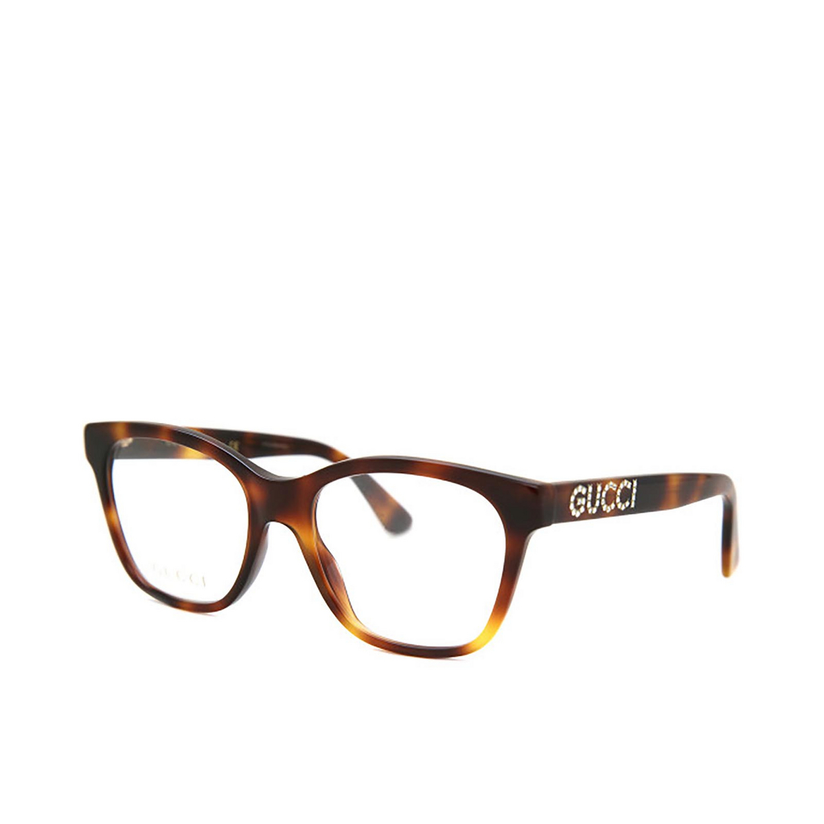 Gucci® Square Eyeglasses: GG0420O color Havana 002 - 2/2.
