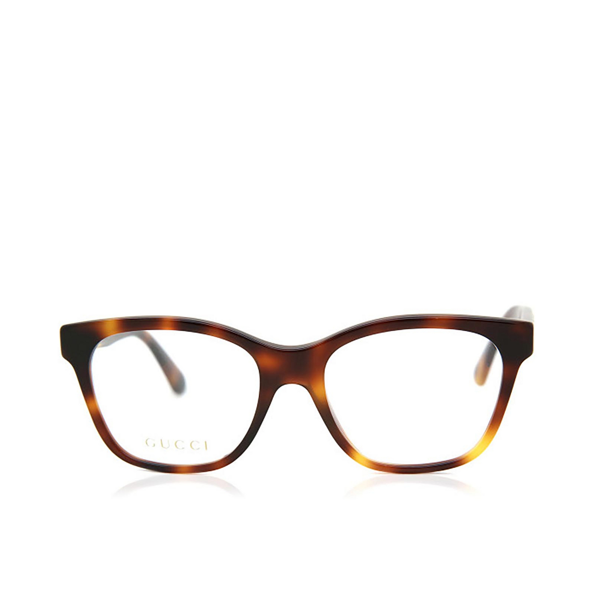 Gucci® Square Eyeglasses: GG0420O color Havana 002 - 1/2.