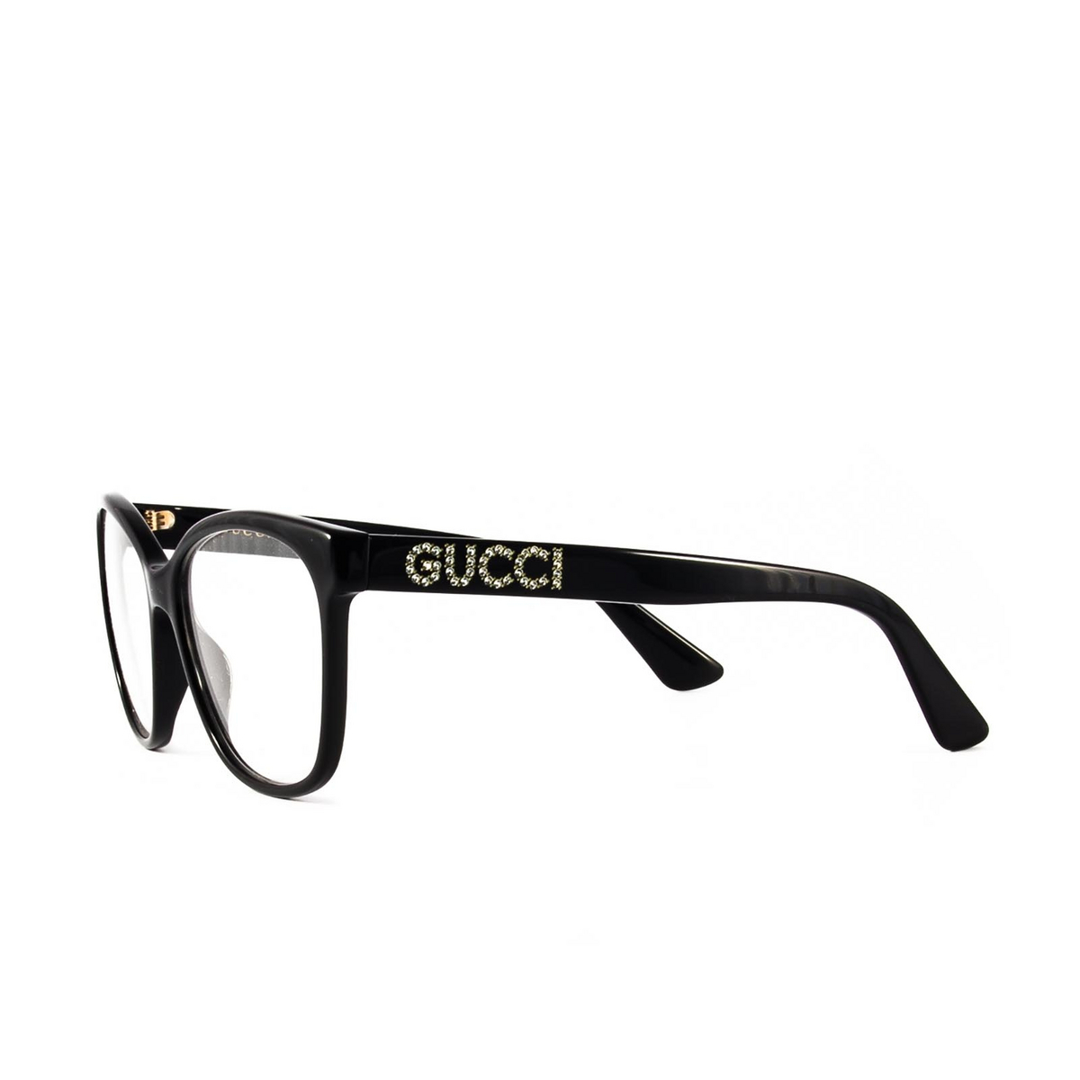 Gucci® Cat-eye Eyeglasses: GG0421O color Black 001 - 2/2.
