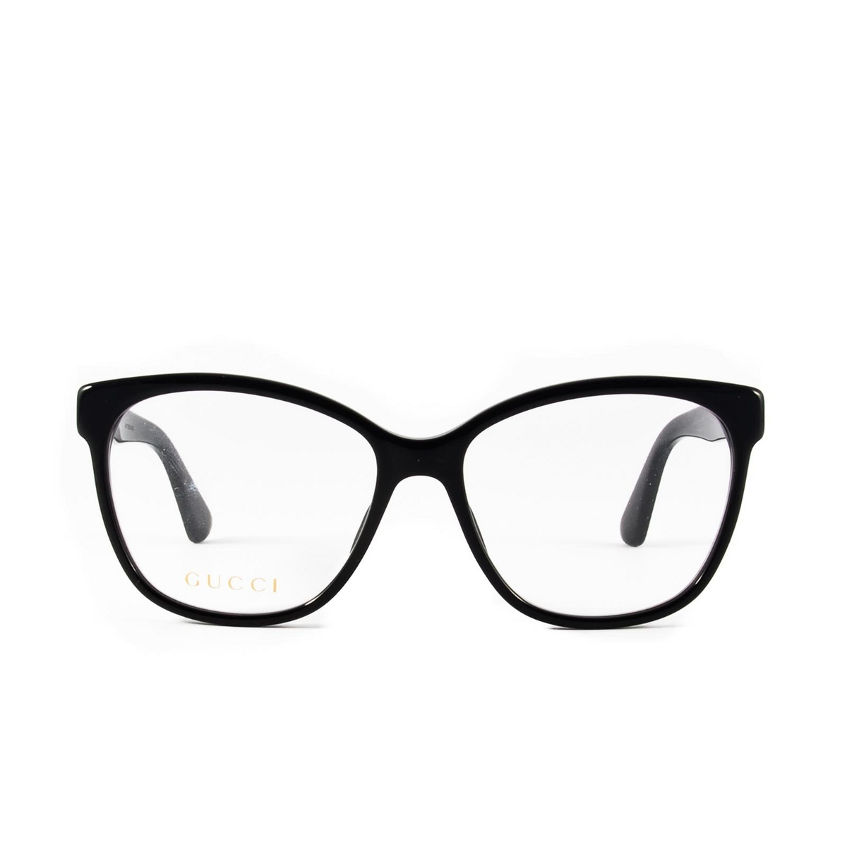Gucci® Cat-eye Eyeglasses: GG0421O color Black 001 - 1/2.