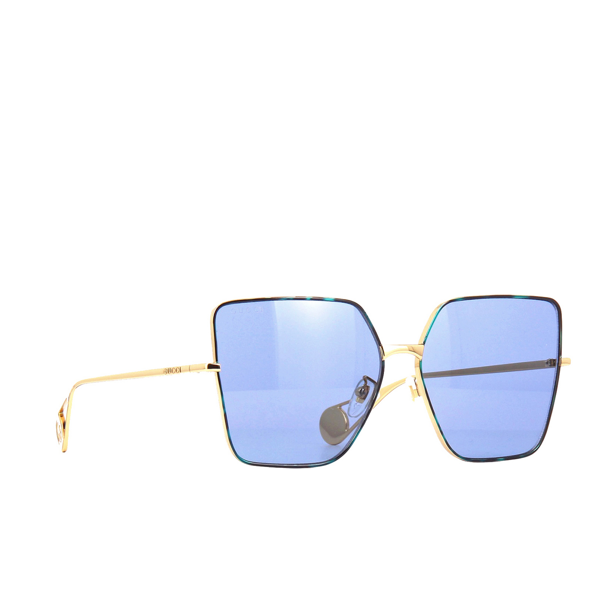 Gucci® Square Sunglasses: GG0436S color 004 Gold - product thumbnail 2/3