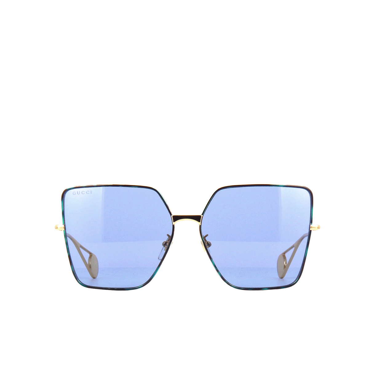 Gucci® Square Sunglasses: GG0436S color 004 Gold - product thumbnail 1/3