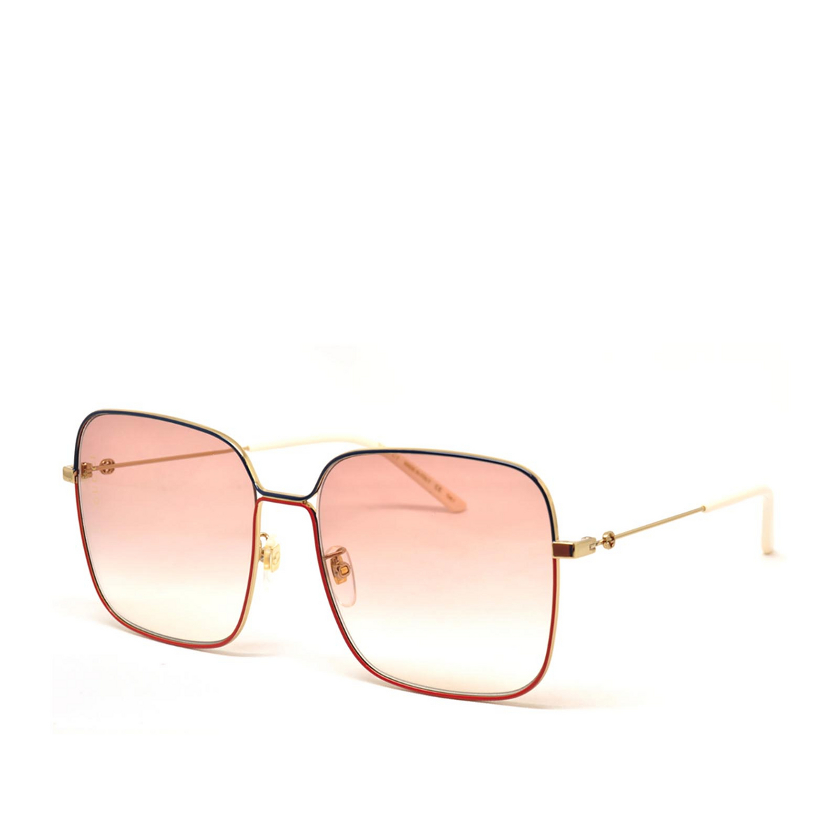 Gucci® Square Sunglasses: GG0443S color Gold 005 - 2/2.