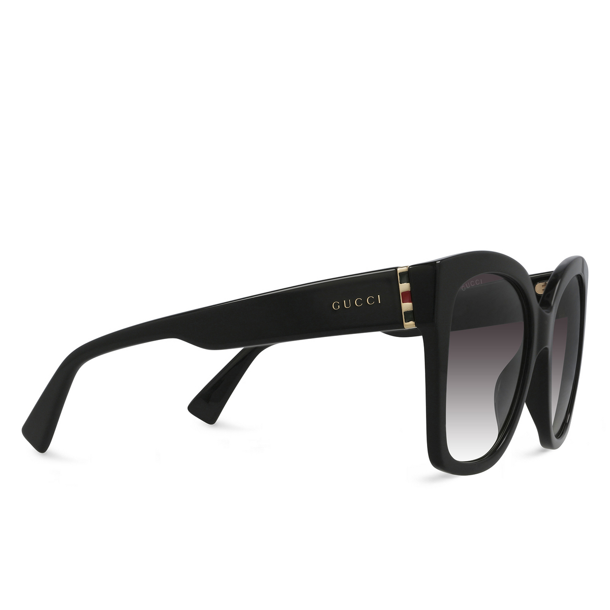 Gucci® Butterfly Sunglasses: GG0459S color 001 Black - 2/3