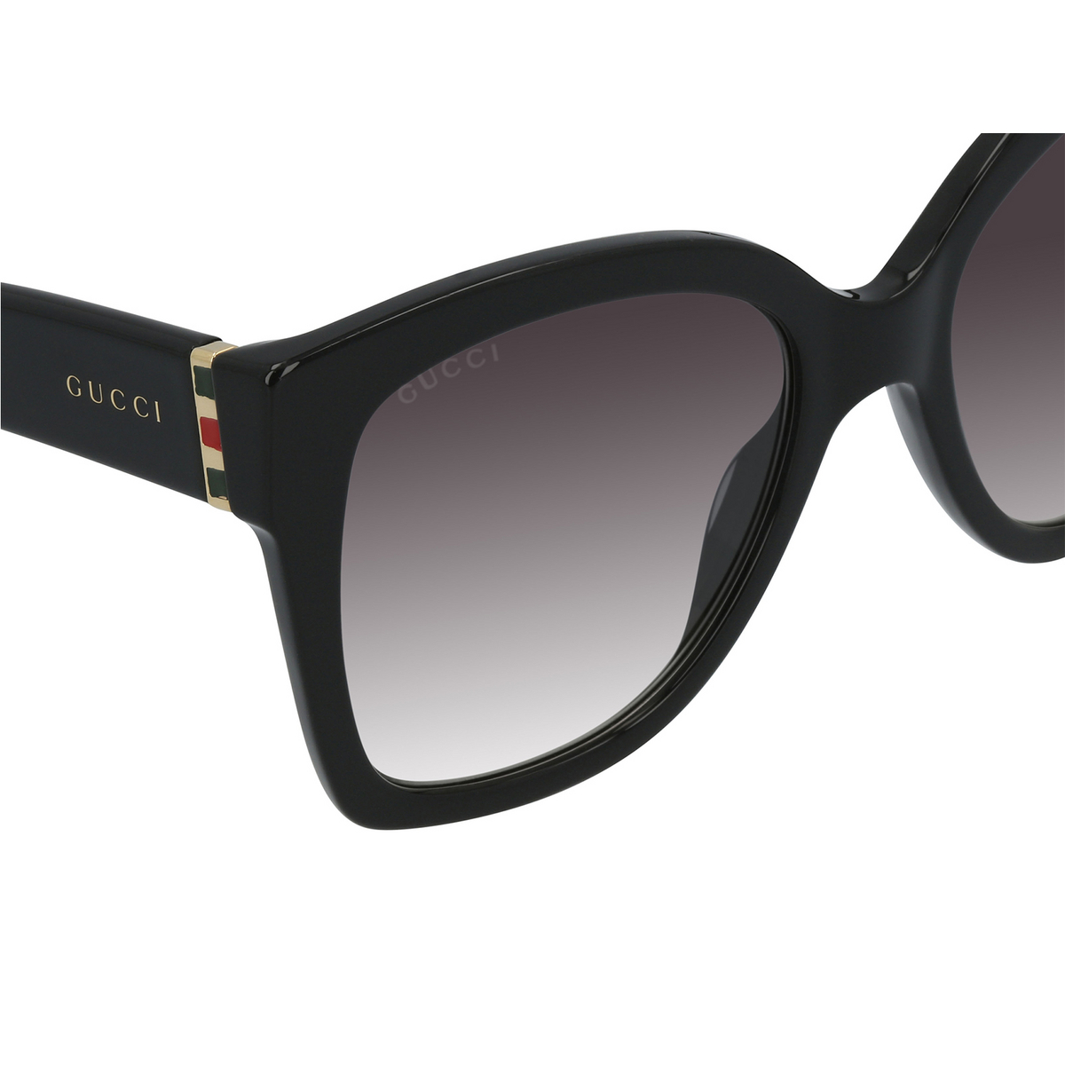 Gucci® Butterfly Sunglasses: GG0459S color Black 001 - product thumbnail 3/3.