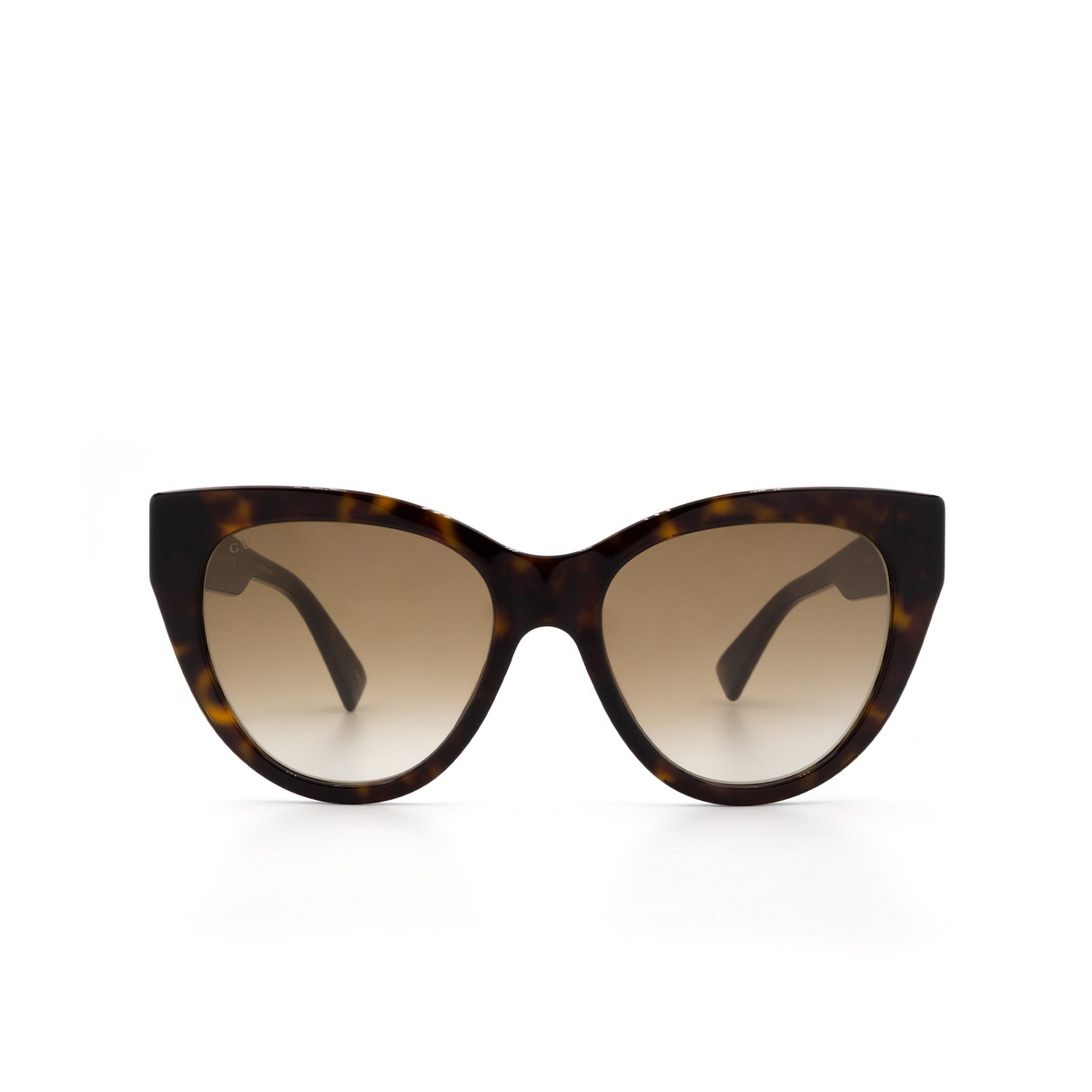 Gucci® Cat-eye Sunglasses: GG0460S color Havana 002 - 1/3.