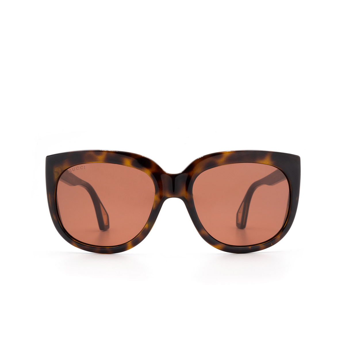 Gucci® Square Sunglasses: GG0468S color 002 Havana - product thumbnail 1/3