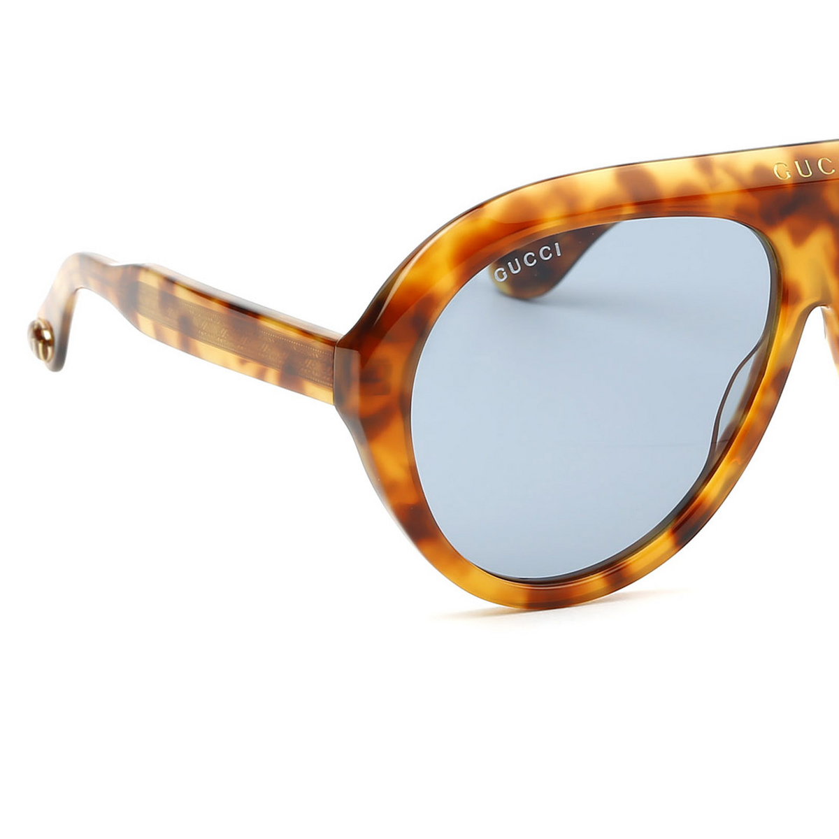 Gucci® Aviator Sunglasses: GG0479S color 004 Havana - product thumbnail 3/4