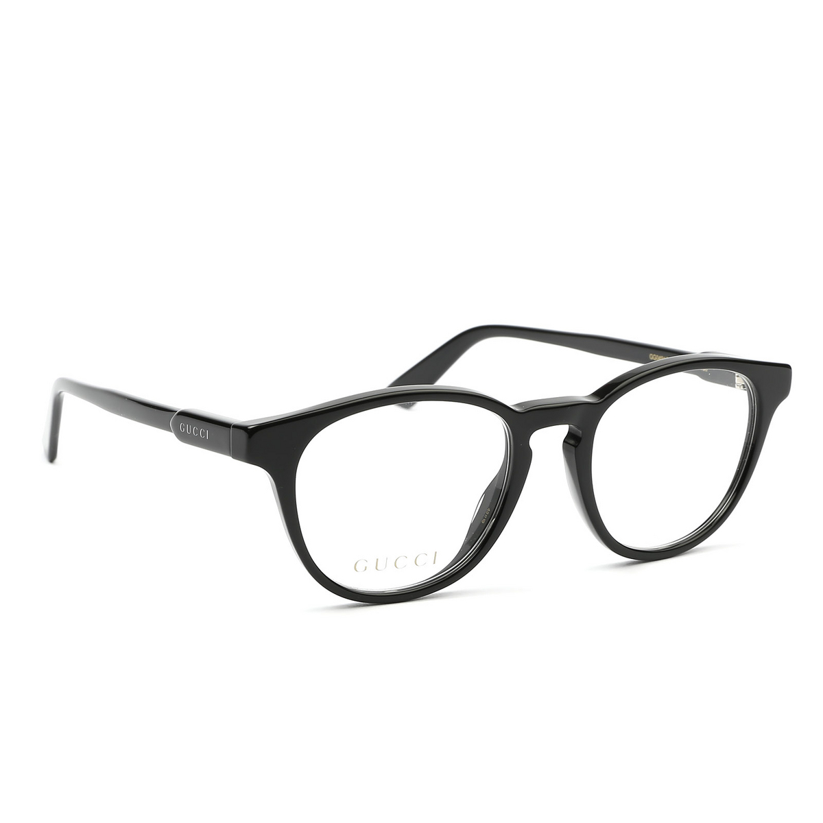 Gucci® Round Eyeglasses: GG0491O color Black 001 - 2/4.