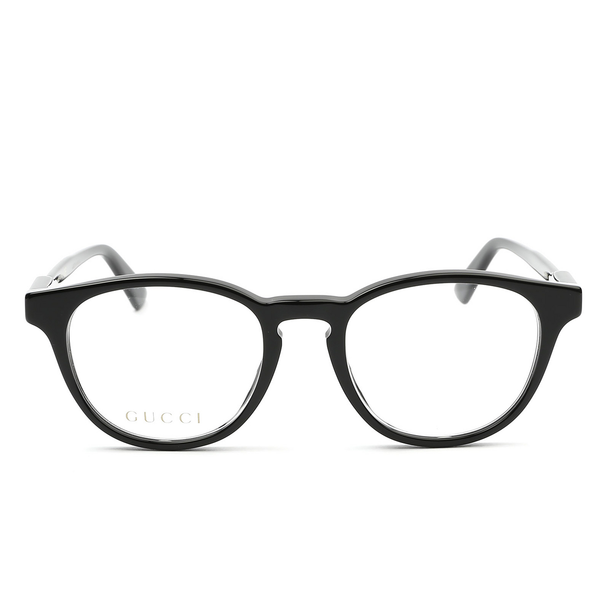 Gucci® Round Eyeglasses: GG0491O color Black 001 - 1/4.