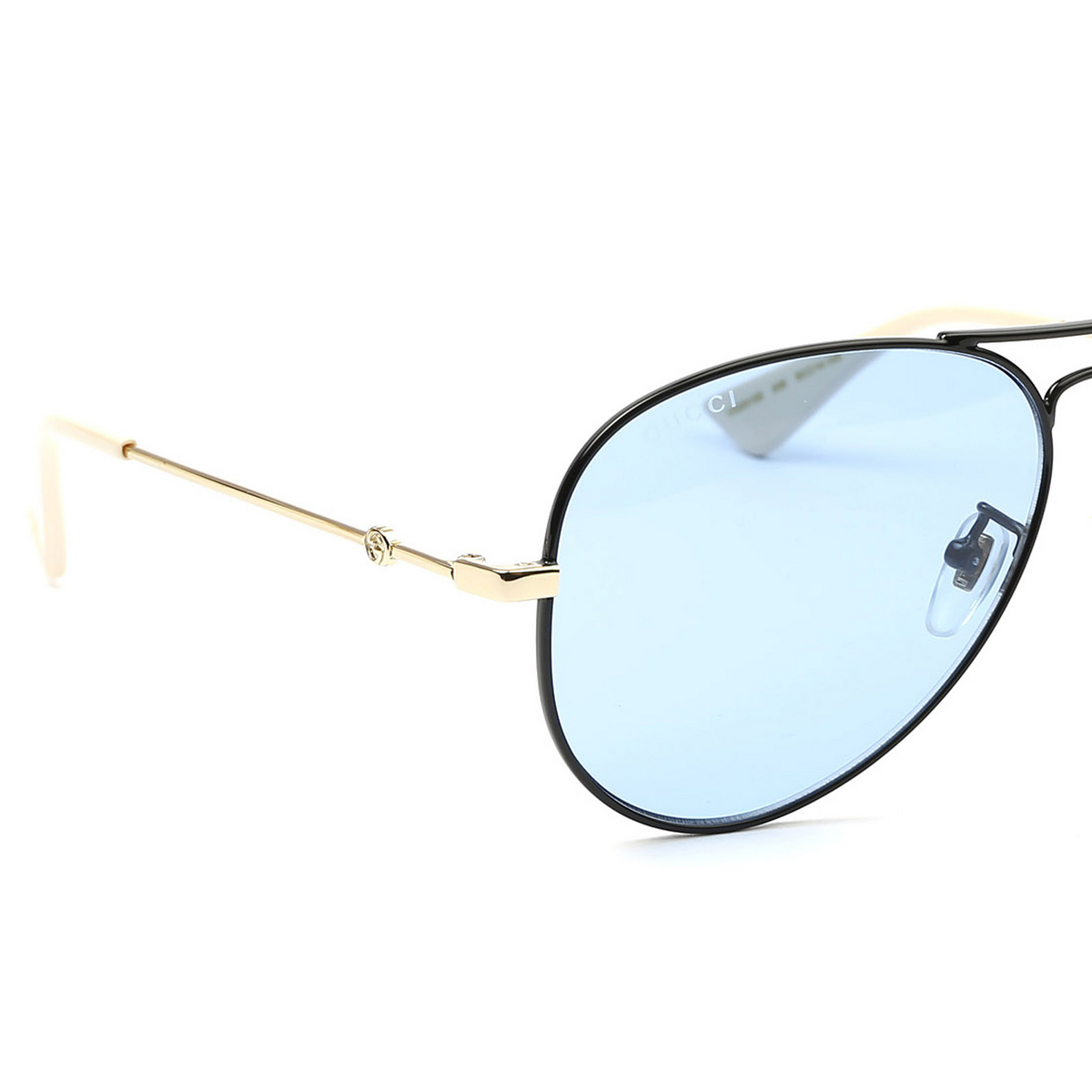 Gucci® Aviator Sunglasses: GG0515S color 006 Black - 3/4