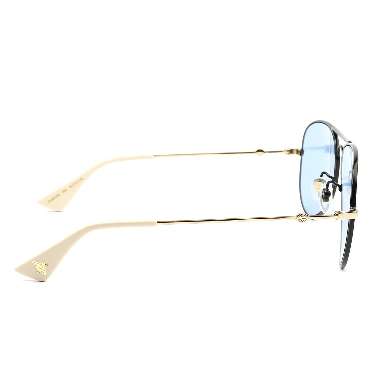 Gucci® Aviator Sunglasses: GG0515S color 006 Black - product thumbnail 4/4