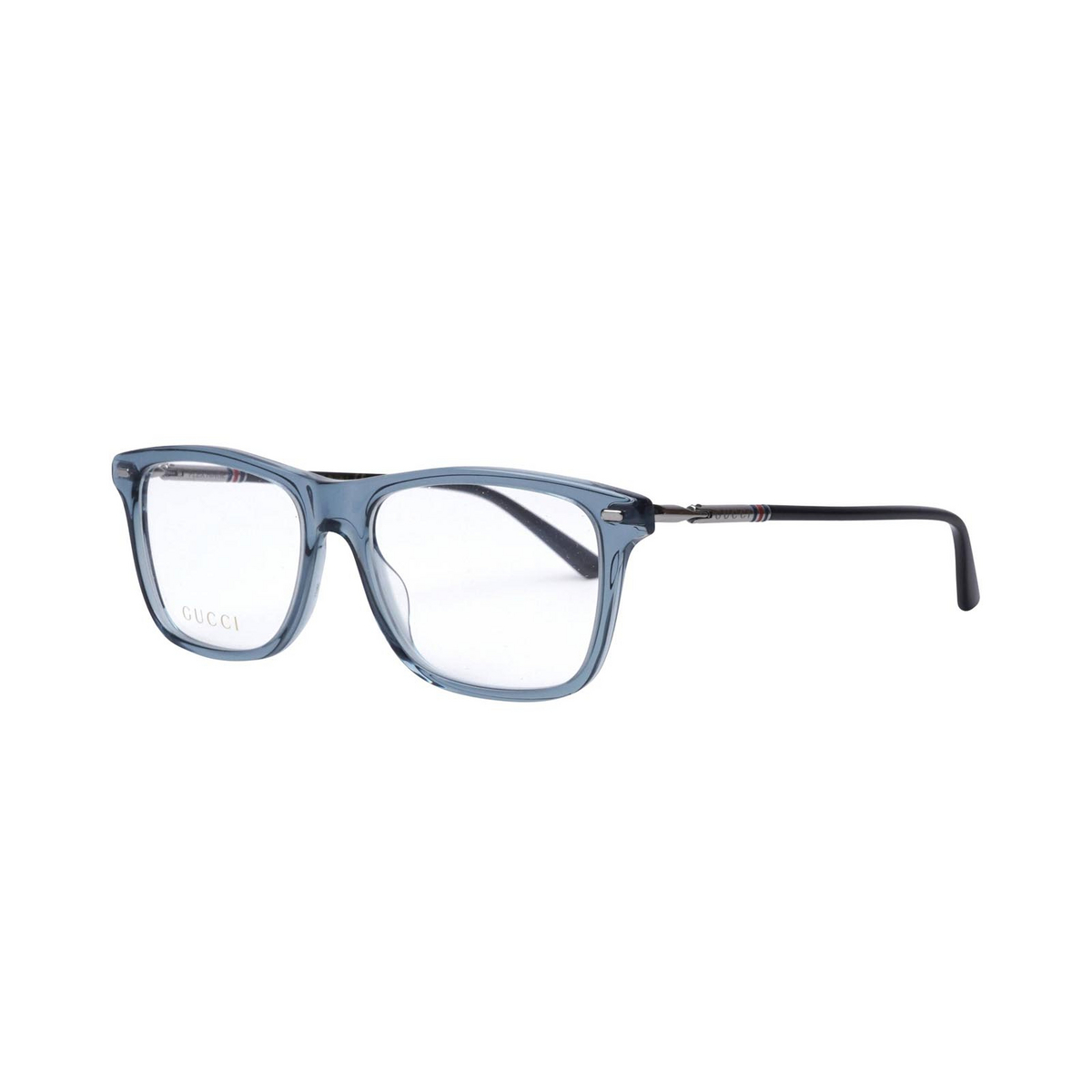 Gucci® Square Eyeglasses: GG0519O color Transparent Grey 007 - 2/2.