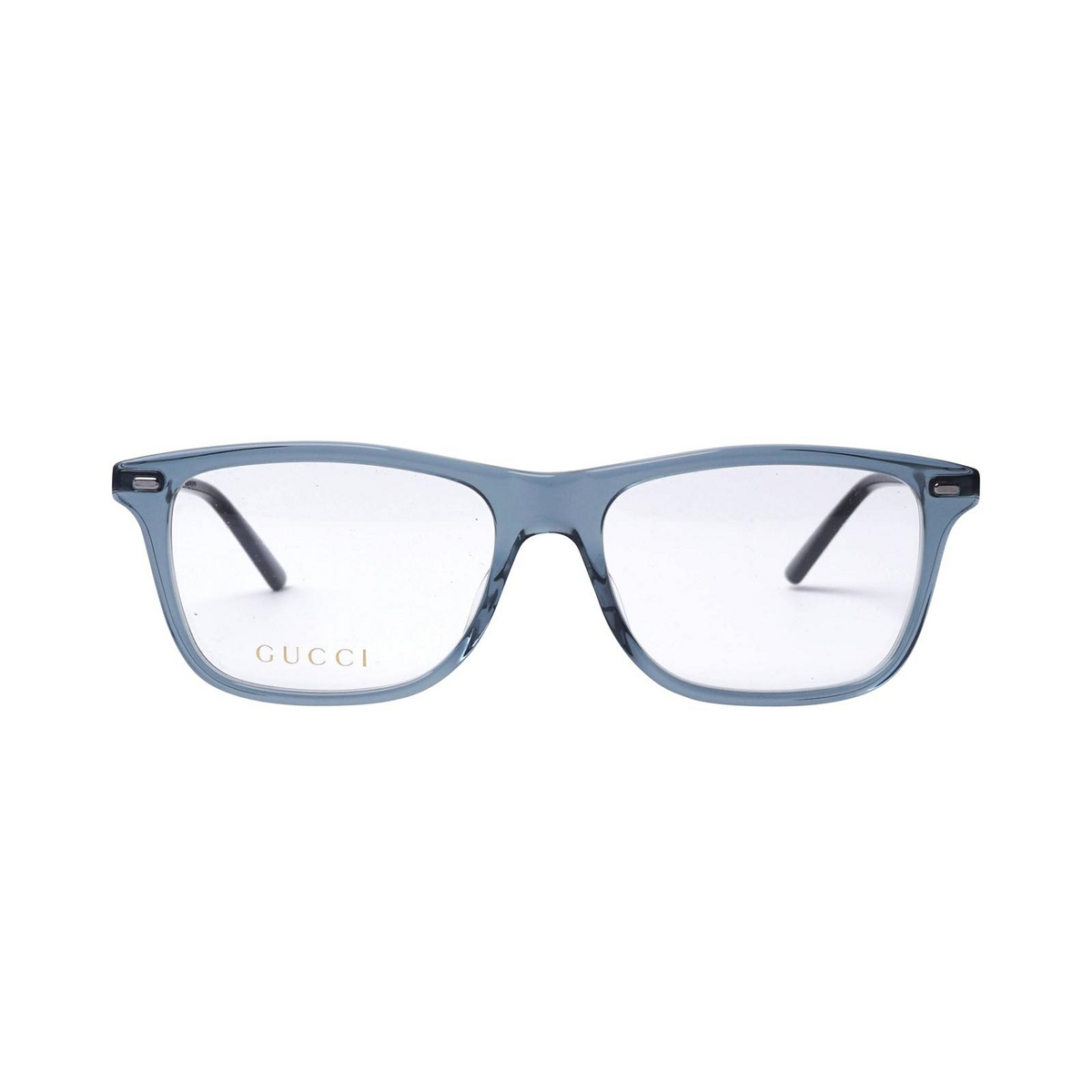 Gucci® Square Eyeglasses: GG0519O color Transparent Grey 007 - 1/2.