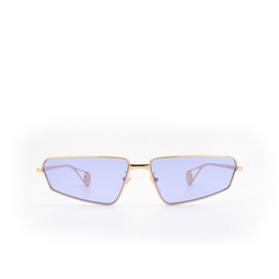 Gucci® Rectangle Sunglasses: GG0537S color Gold 006.