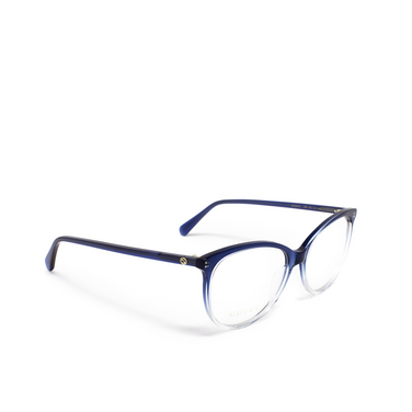 Gucci GG0550O Eyeglasses 004 blue - three-quarters view