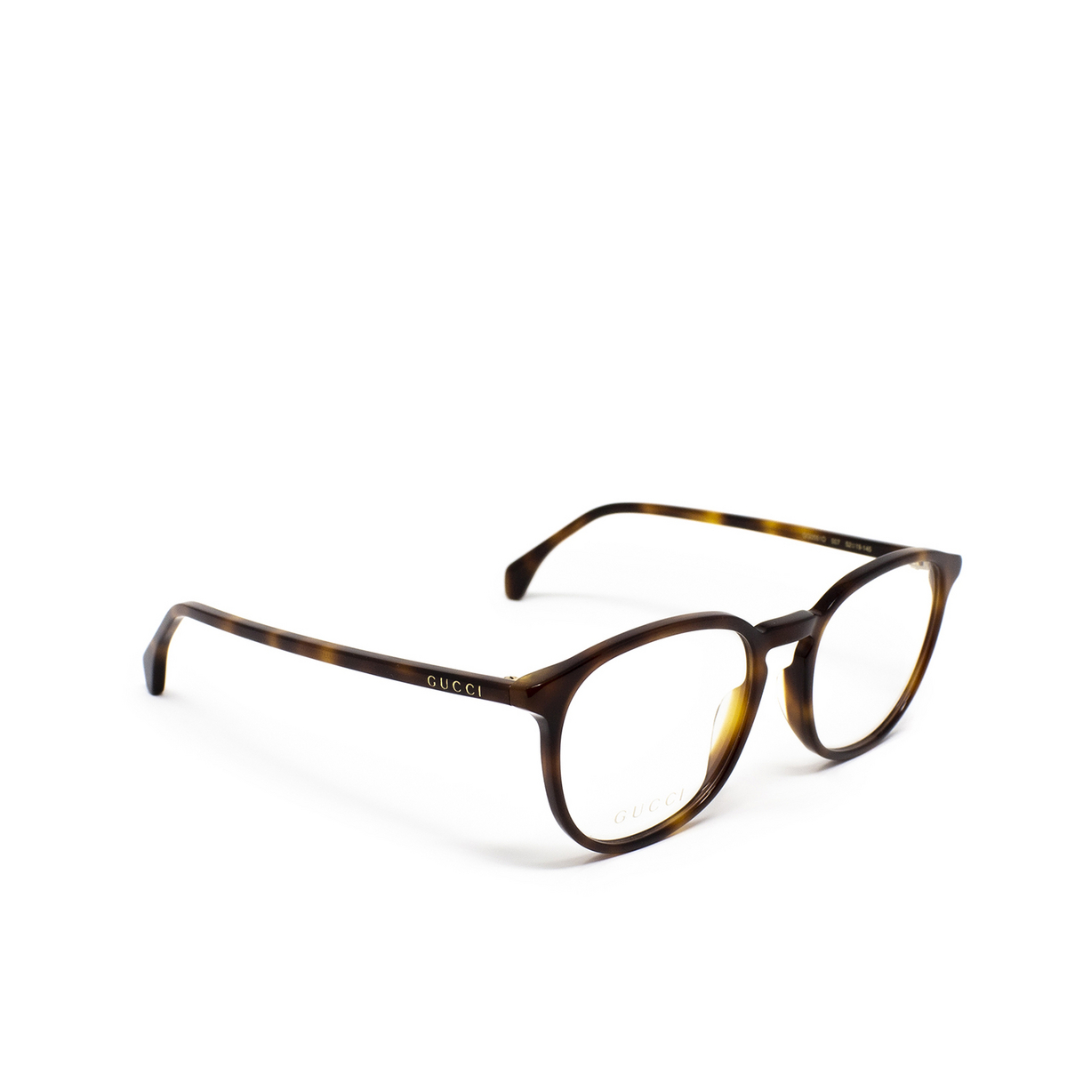Gucci® Square Eyeglasses: GG0551O color Havana 007 - 2/3.
