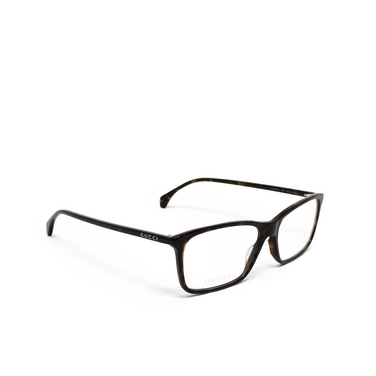 Gucci GG0553O Korrektionsbrillen 002 havana - Dreiviertelansicht