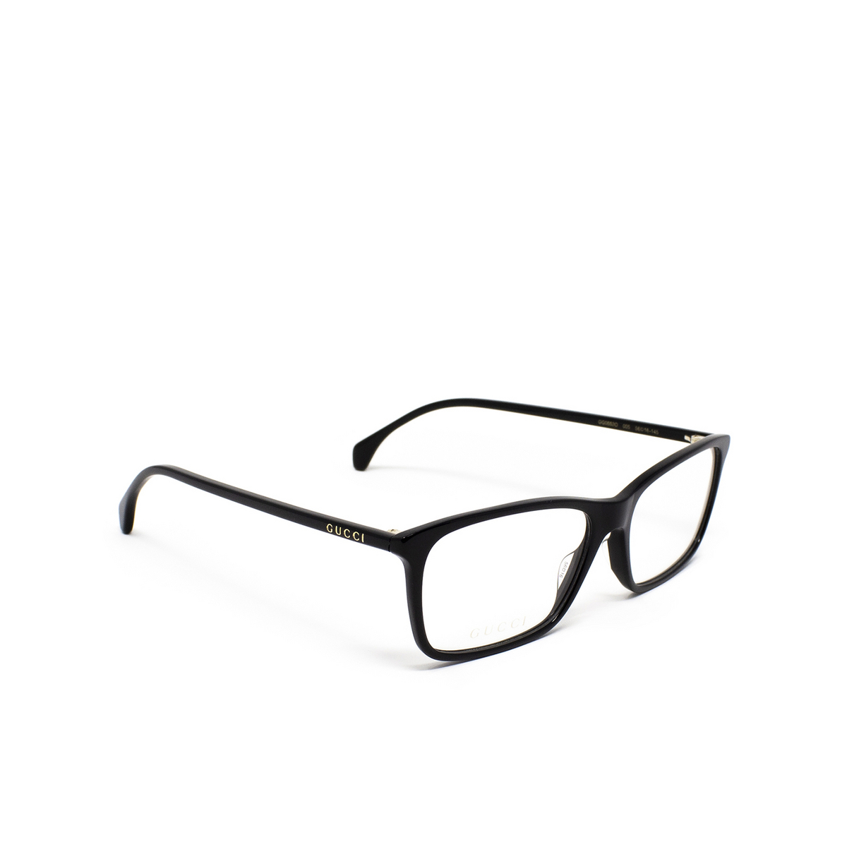 Gucci GG0553O Eyeglasses 005 Black - three-quarters view