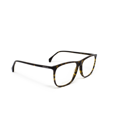 Gucci GG0554O Korrektionsbrillen 002 havana - Dreiviertelansicht