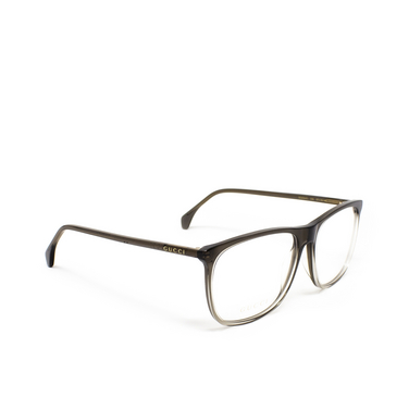 Gucci GG0554O Korrektionsbrillen 008 grey - Dreiviertelansicht