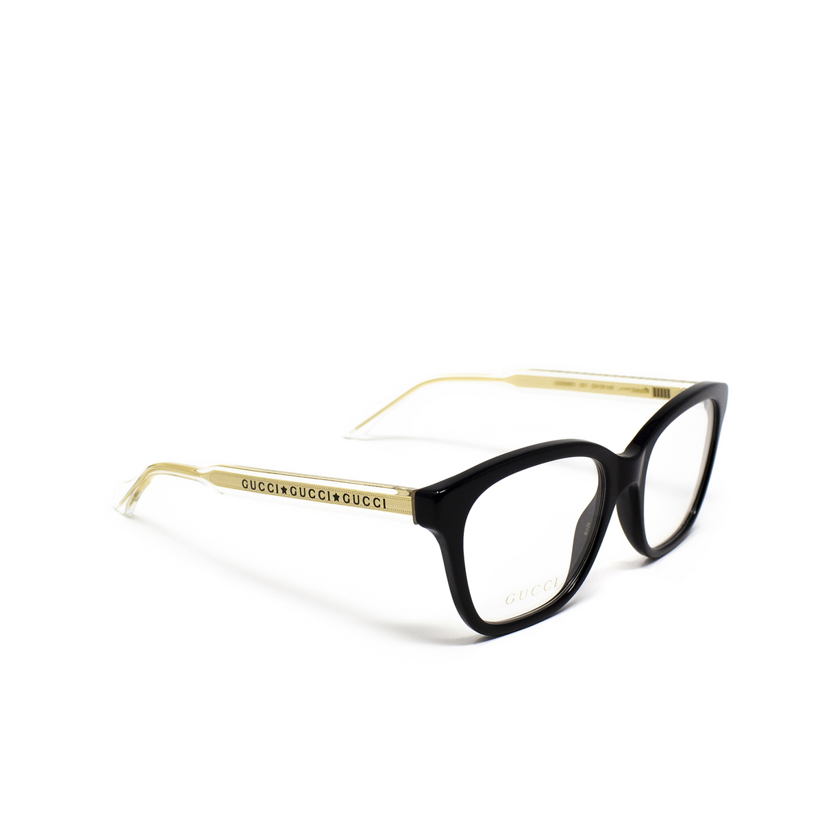Gucci® Square Eyeglasses: GG0566O color Black 001 - 2/3.
