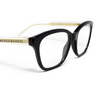 Gucci® Square Eyeglasses: GG0566O color Black 001 - product thumbnail 3/3.