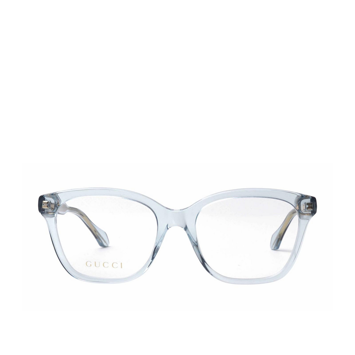 Gucci GG0566O Eyeglasses 003 Transparent Blue - front view
