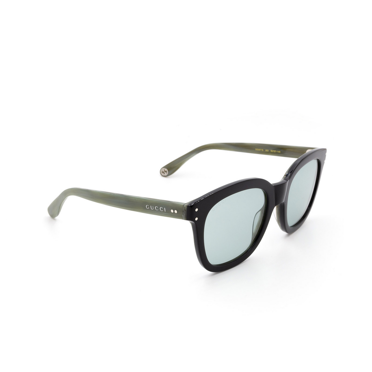 Gucci® Square Sunglasses: GG0571S color 003 Black - product thumbnail 2/3