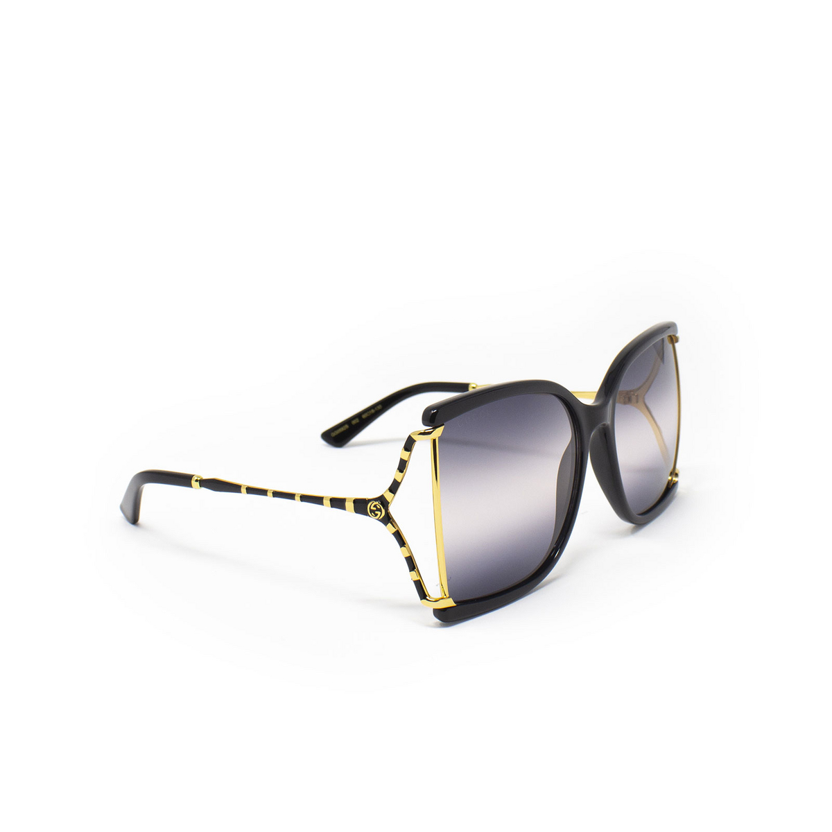 Gucci® Square Sunglasses: GG0592S color 002 Black - product thumbnail 2/3
