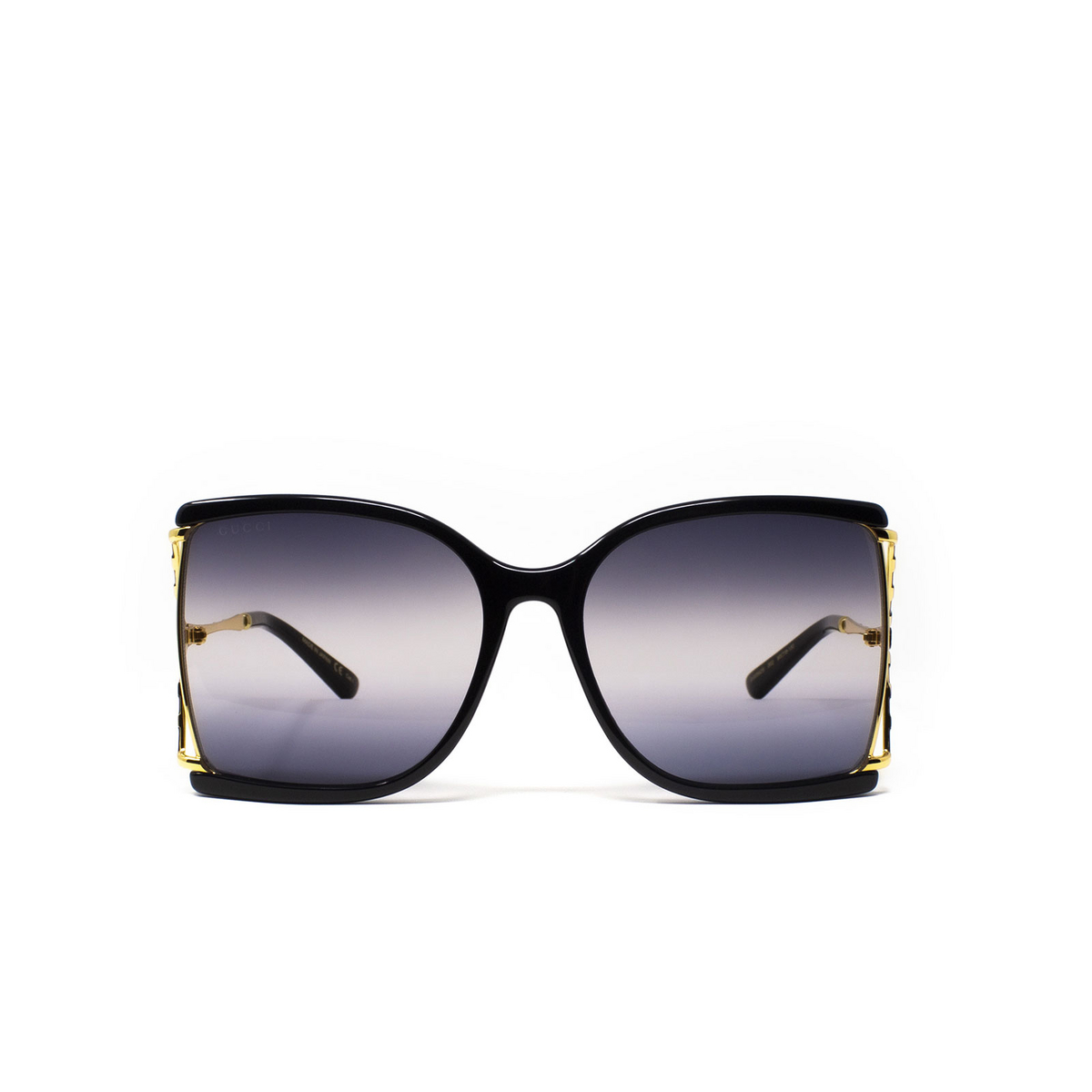 Gucci® Square Sunglasses: GG0592S color 002 Black - product thumbnail 1/3