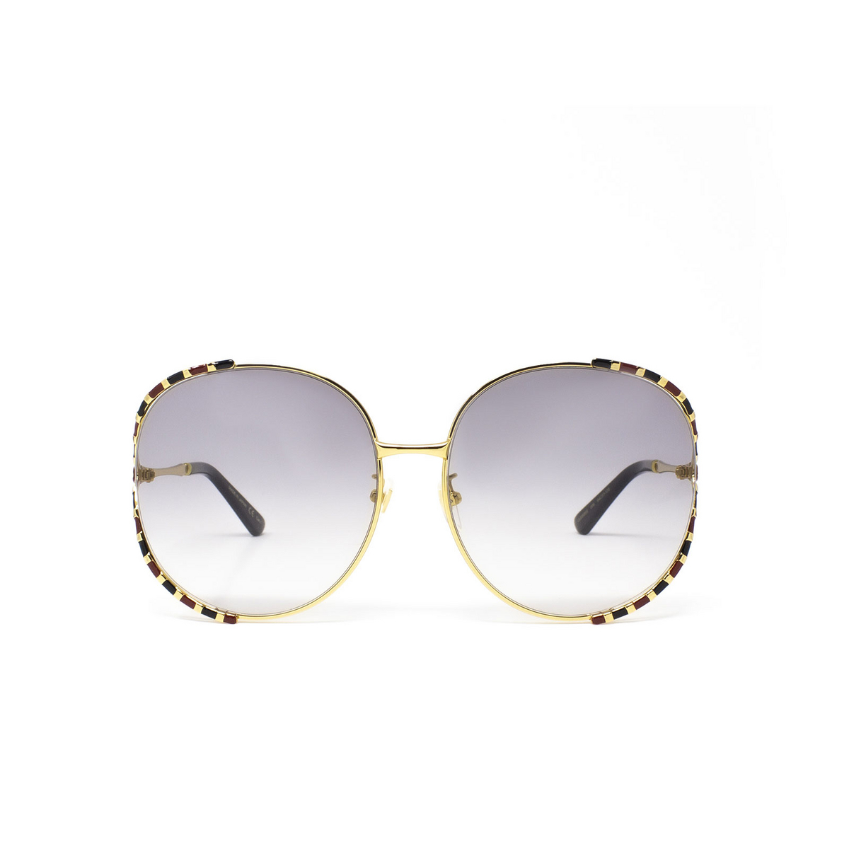 Gucci GG0595S Sunglasses 006 BLACK / GOLD - front view