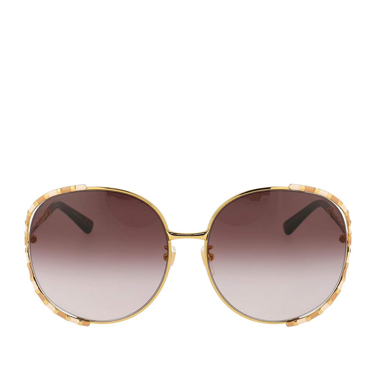 Gucci GG0595S Sunglasses 008 Gold - front view
