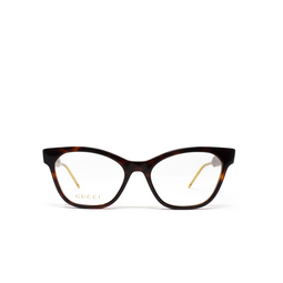 Gucci® Cat-eye Eyeglasses: GG0600O color Havana 002.