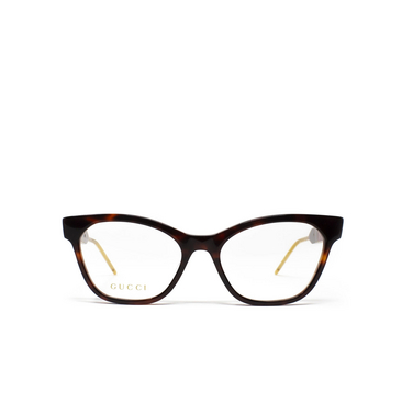 Gucci GG0600O Korrektionsbrillen 002 havana - Vorderansicht