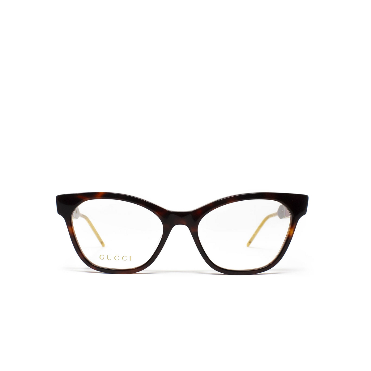 Gucci® Cat-eye Eyeglasses: GG0600O color Havana 002 - 1/3.