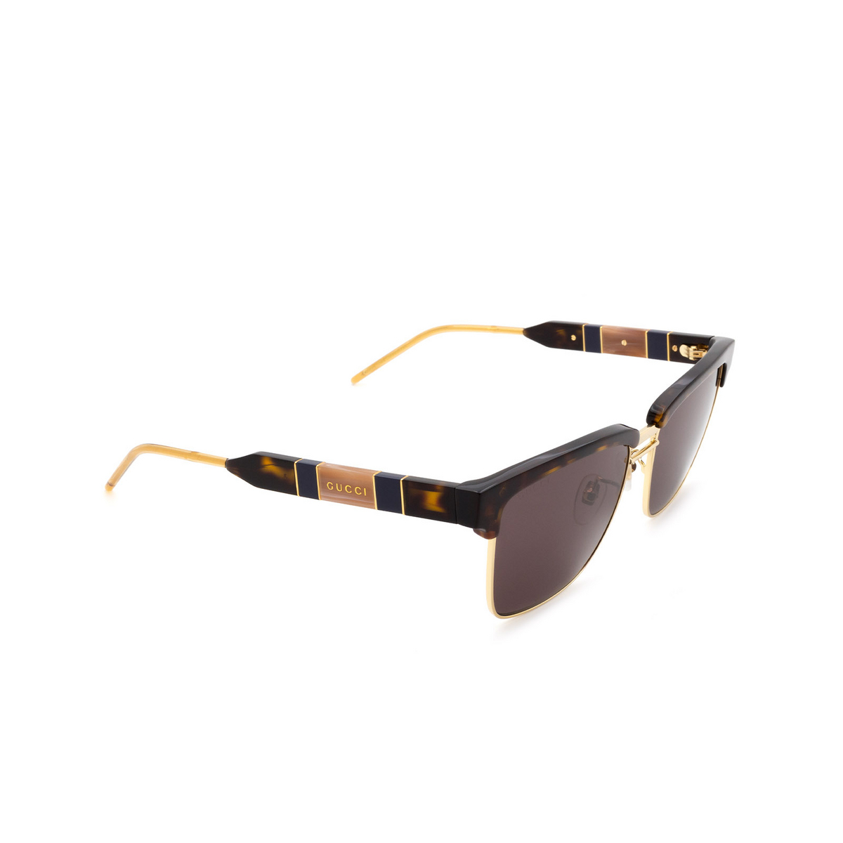 Gucci® Square Sunglasses: GG0603S color 003 Havana - product thumbnail 2/3