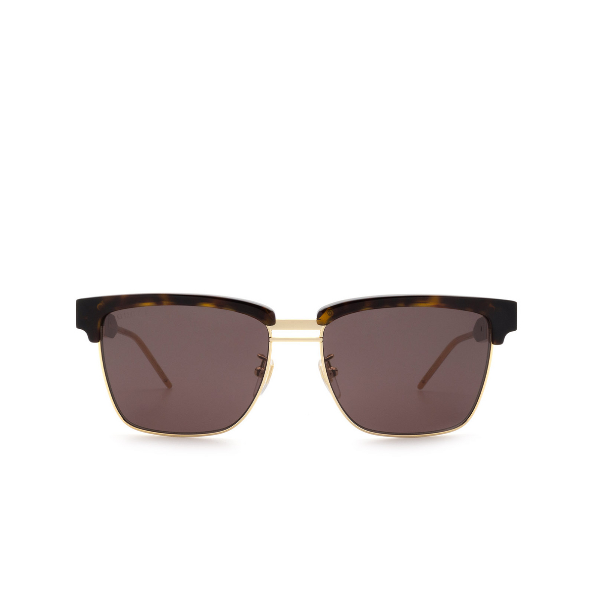 Gucci® Square Sunglasses: GG0603S color 003 Havana - product thumbnail 1/3