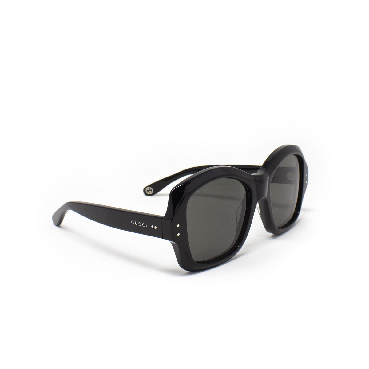 Gucci® Irregular Sunglasses: GG0624S color Black 001 - 2/3.