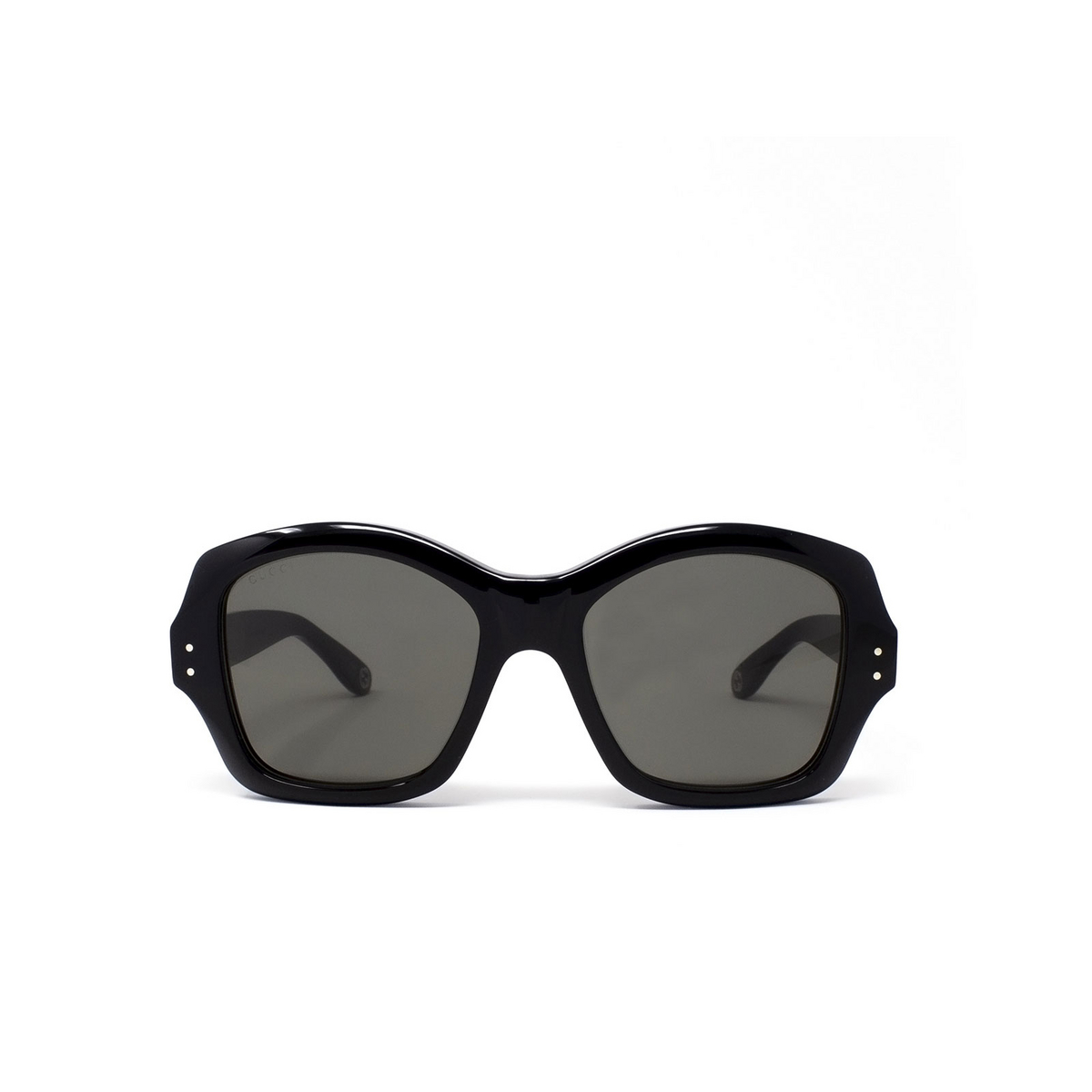 Gucci® Irregular Sunglasses: GG0624S color Black 001 - product thumbnail 1/3.